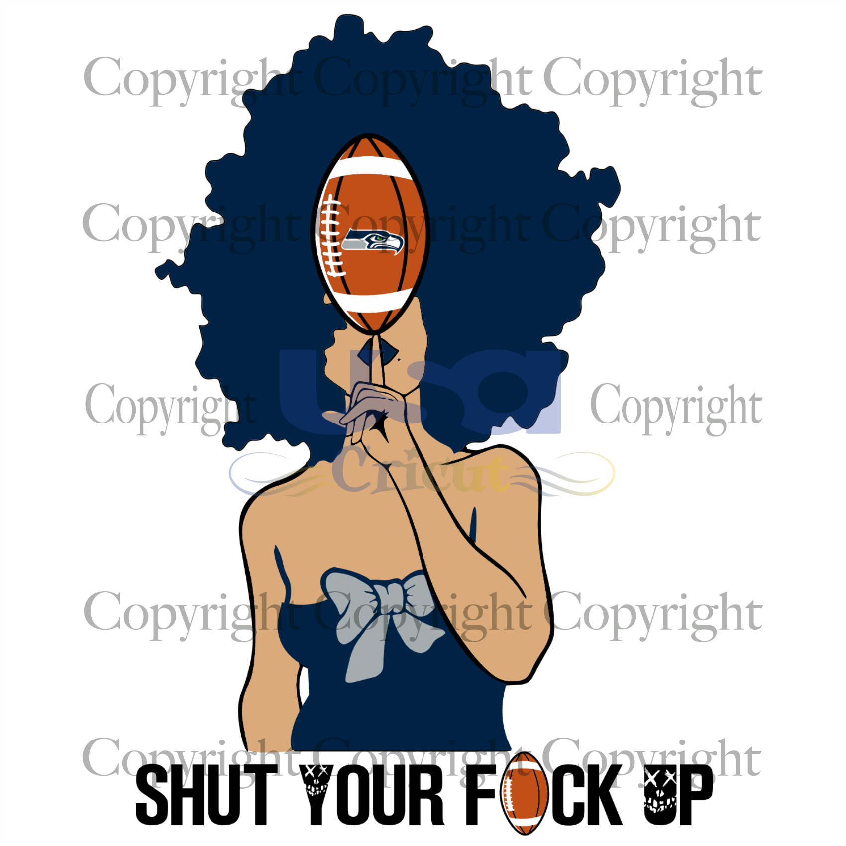 Shut Your Fuk Up, Sport Svg, Funny Nfl Seattle Seahawks Saying, Seattle Seahawks, Black Girl Svg, Diy Crafts SVG Files For Cricut Instant Download File - USA Cricut