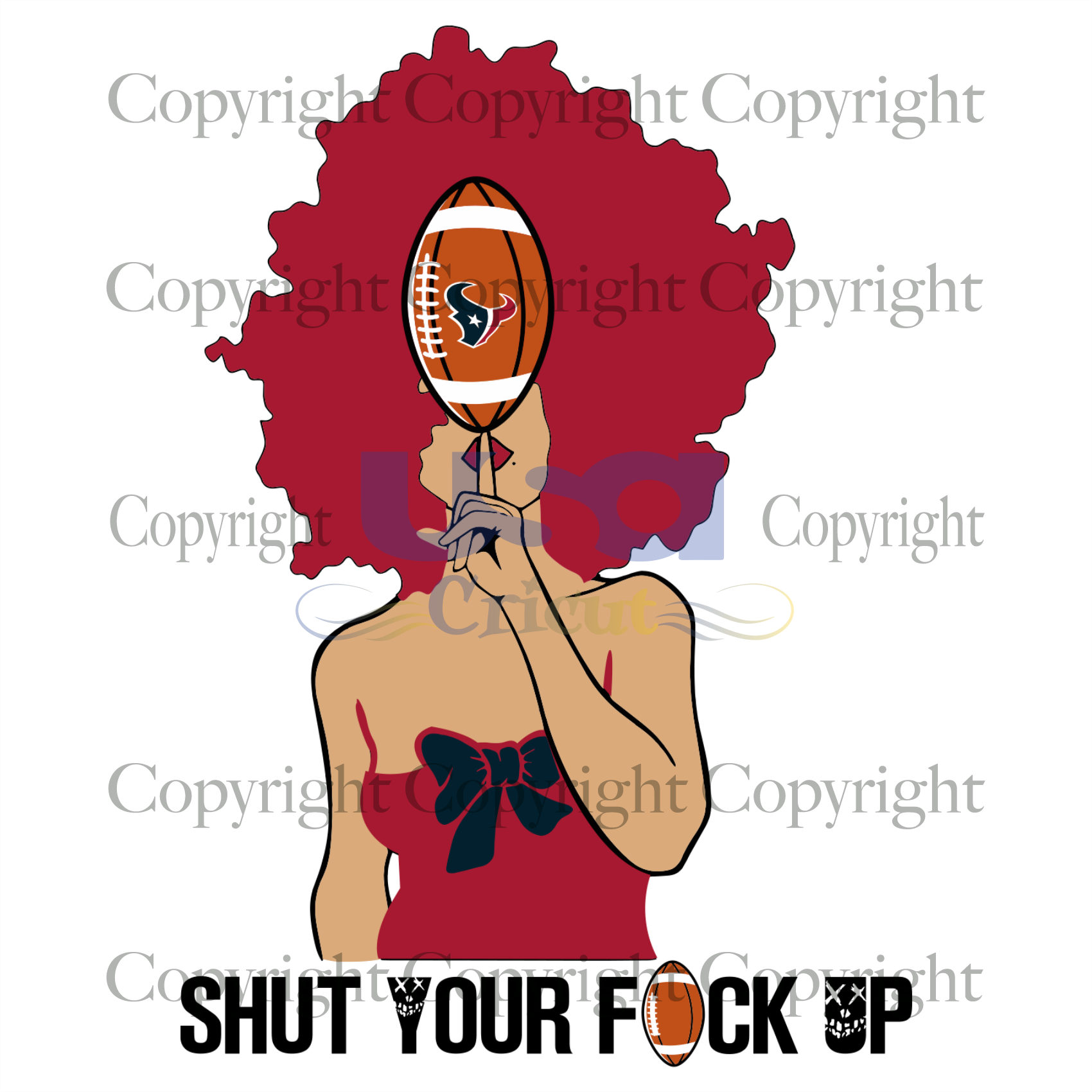 Shut Your Fuk Up, Sport Svg, Houston Texans Svg, Black Girl Svg, Diy Crafts SVG Files For Cricut Instant Download File - USA Cricut