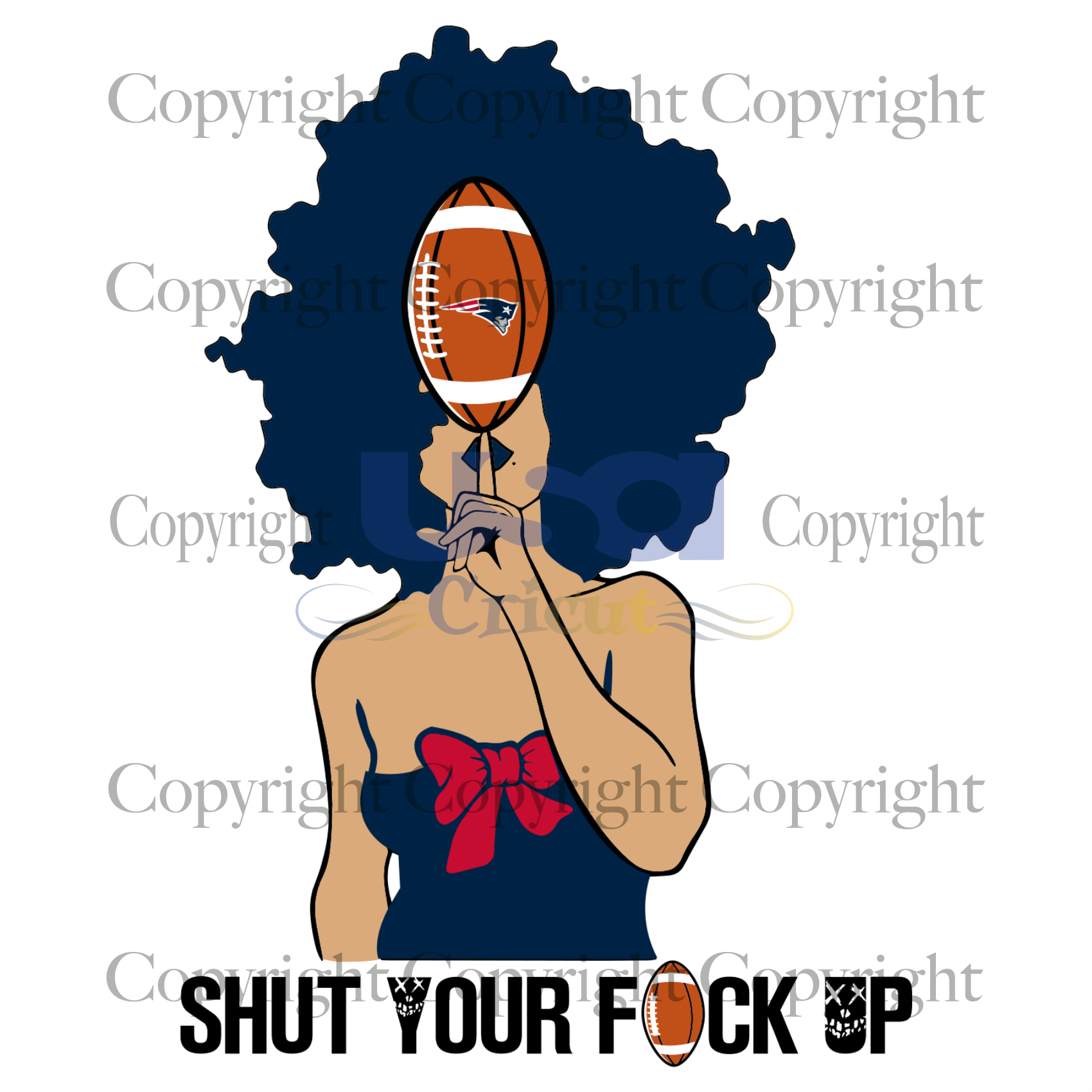 Shut Your Fuk Up, Sport Svg, Funny Nfl New England Patriots Saying, New England Patriots, Black Girl Svg,Diy Crafts SVG Files For Cricut Instant Download File - USA Cricut