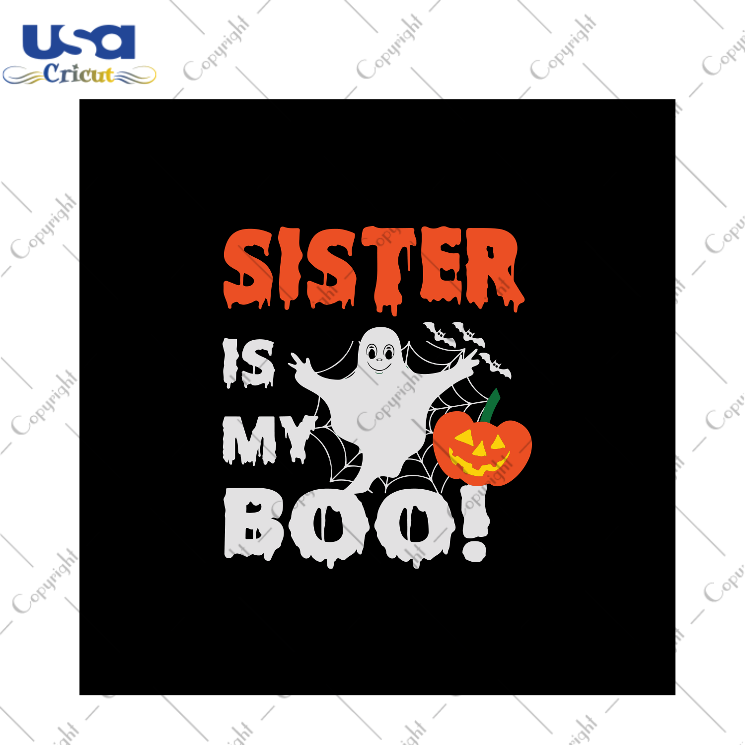 Sister is my boo, Halloween svg, Halloween clipart, Halloween vector, Halloween gift, Halloween shirts, Boo svg, Boo shirts, Pumpkin Halloween gift, Svg cricut, Silhouette svg files, Cricut s