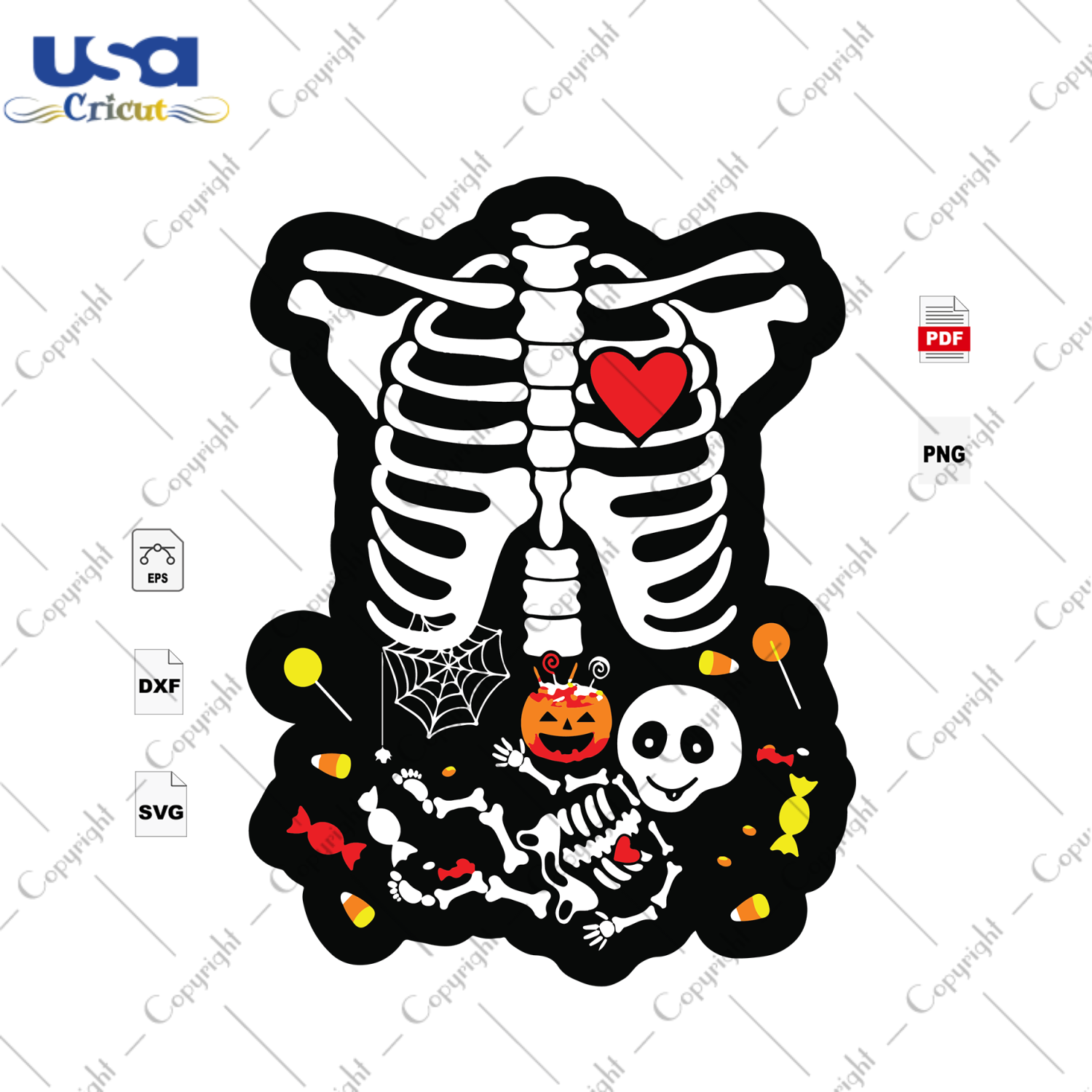 Skeleton, Halloween Svg, Skeleton Svg, Skull Svg, Skull And Bones, Halloween Day, Halloween Party, Happy Halloween, Scary Halloween, Halloween Sign, Halloween Art, Halloween Design - USA Cric