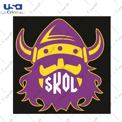 Skol Nordic Viking Helmet Sport Gift Diy Crafts Svg Files For Cricut, Silhouette Sublimation Files