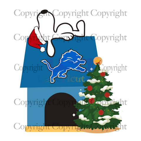 Snoopy Christmas Doghouse, Detroit Lions Snoopy Svg, Sport Svg, Diy Crafts SVG Files For Cricut, Silhouette Sublimation Files Shirt Design Ideas  Instant Download - USA Cricut