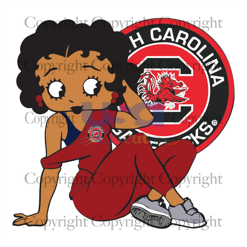 South Carolina Gamecocks, Sport Svg, South Carolina Gamecocks Betty Boop, Diy Crafts SVG Files For Cricut Instant Download File - USA Cricut