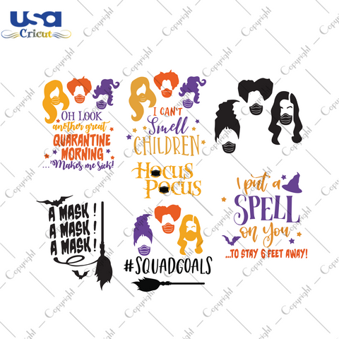 Squad Goals Bundle Svg, Squad Goals Svg, Halloween Svg, Halloween Design, Happy Halloween, Halloween Gift, Halloween Shirt, Witch Svg, Witches Svg, Beautiful Witch, Witch Shirt - USA Cricut