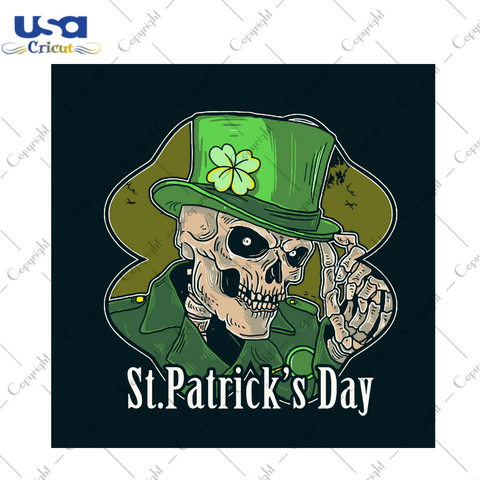 St Patricks Day Skull Svg, St Patricks Day Svg, Skull Svg, Bone Svg, St Patricks Day Gift, Four Leaf Clover, Three Leaf Clover, Drinking Team, Lucky Leaves Svg, Drinks, Beer, Lucky Leaf, Skull Vector, Svg Clipart, Silhouette Svg