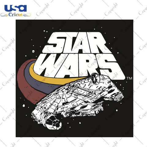 Star Wars Falcon Ship Three Stripes Trending Gift Diy Crafts Svg Files For Cricut, Silhouette Sublimation Files