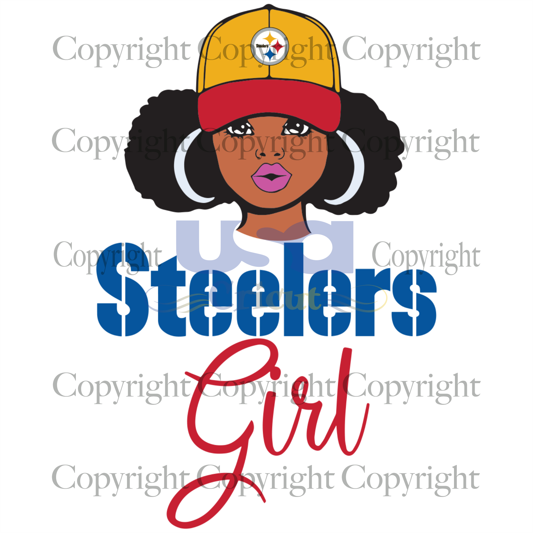 Steelers Svg, Black Girl Svg, Black Woman, Pittsburgh Steelers Girl, Diy Crafts SVG Files For Cricut Instant Download File - USA Cricut