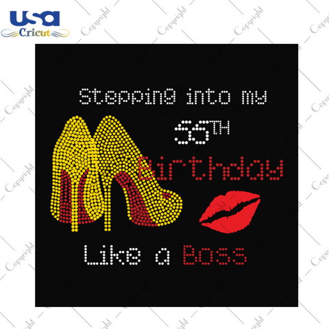 Stepping into my 56th birthday like a boss svg, birthday svg, 56th birthday svg, birthday girl svg, birthday boss svg, birthday party, birthday gifts, high heels svg, sexy lip svg, diy crafts