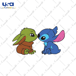 Stitch And Yoda, Stitch Svg, Yoda Svg, Baby Yoda And Stick Kiss Svg, Disney Yoda And Stitch, Baby Yoda Stitch Svg, Stitch Yoda Shirt, Cute Yoda Stitch Svg, Stitch Yoda Lover, Svg Cricut, Silh