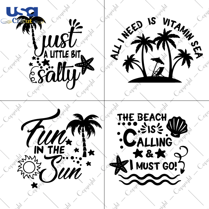 Summer Beach Bundles, Trending Svg, Summer Bundles, Hello Summer, Cricut & Silhouette Sublimation Instant Download File - USA Cricut