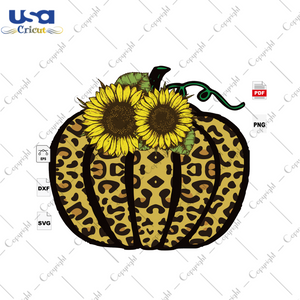 Sunflowers Pumpkin, Halloween Svg, Leopard Svg, Sunflowers Shirts, Thanksgiving, Scary Halloween, Christmas SVG, Halloween Svg, Halloween Vector Clipart, Halloween Gift, Halloween Party - USA