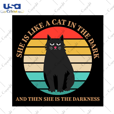 Vintage Black Cat Gift Diy Crafts Svg Files For Cricut, Silhouette Sublimation Files - USA Cricut