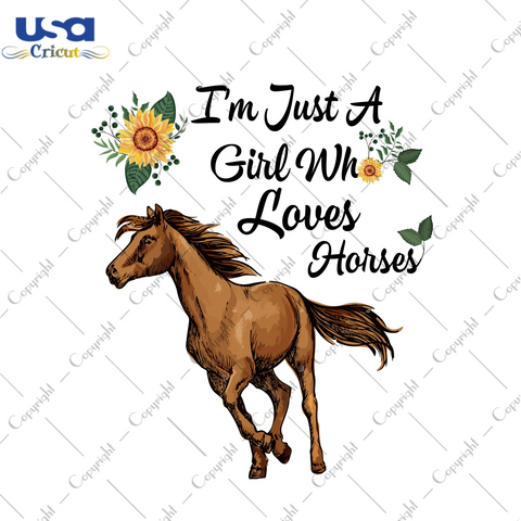 Girl Who Loves Horses Best Girl Gift Ideas Diy Crafts Svg Files For Cricut, Silhouette Sublimation Files - USA Cricut