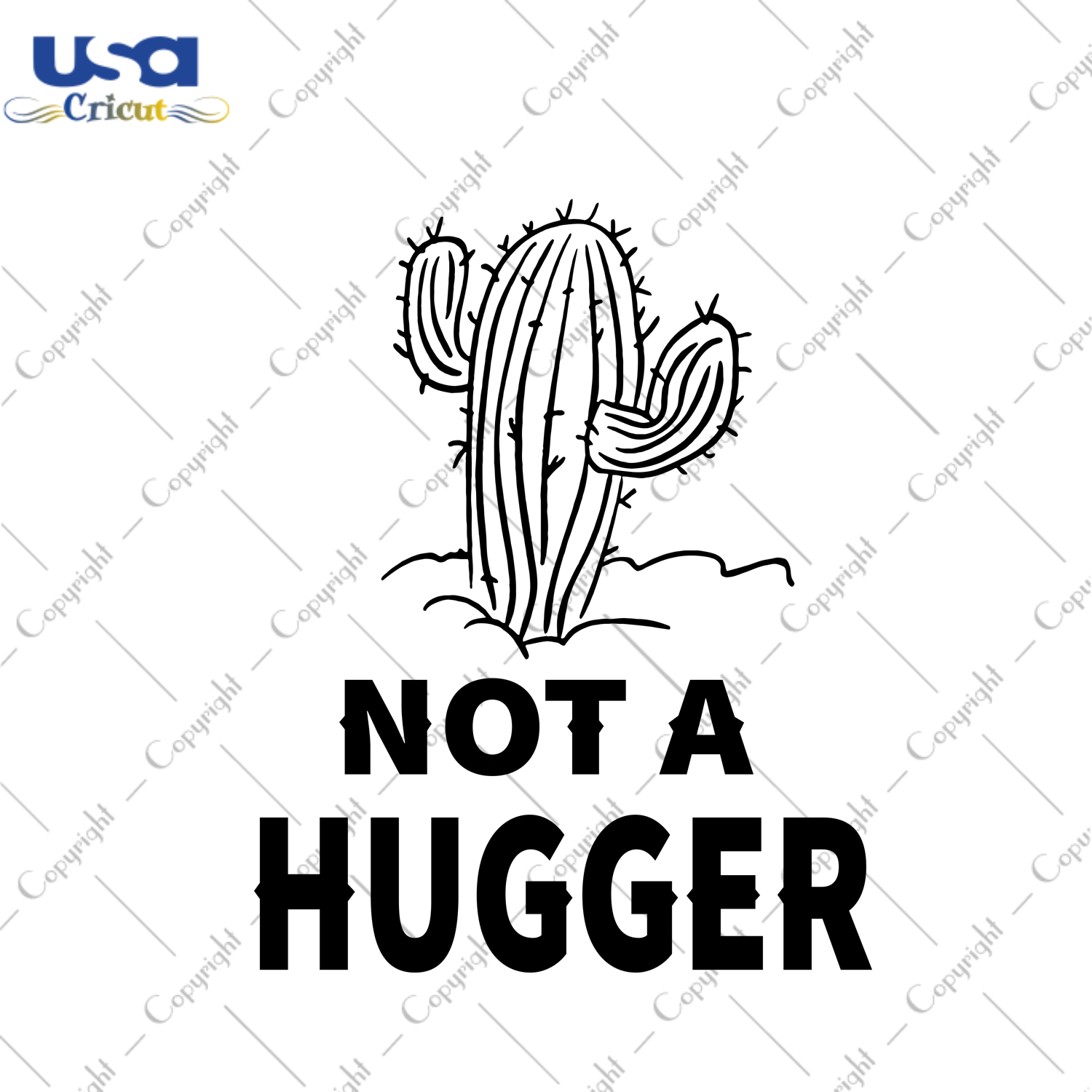 Not A Hugger, Trending Svg, Funny Saying Svg, Sarcastic Svg, Introvert, Succulent Svg, Cactus, Cactus Vector, Cactus Clipart, Cactus Mockup, Cactus Pattern, Cactus Lover, Cactus Print, Cactus