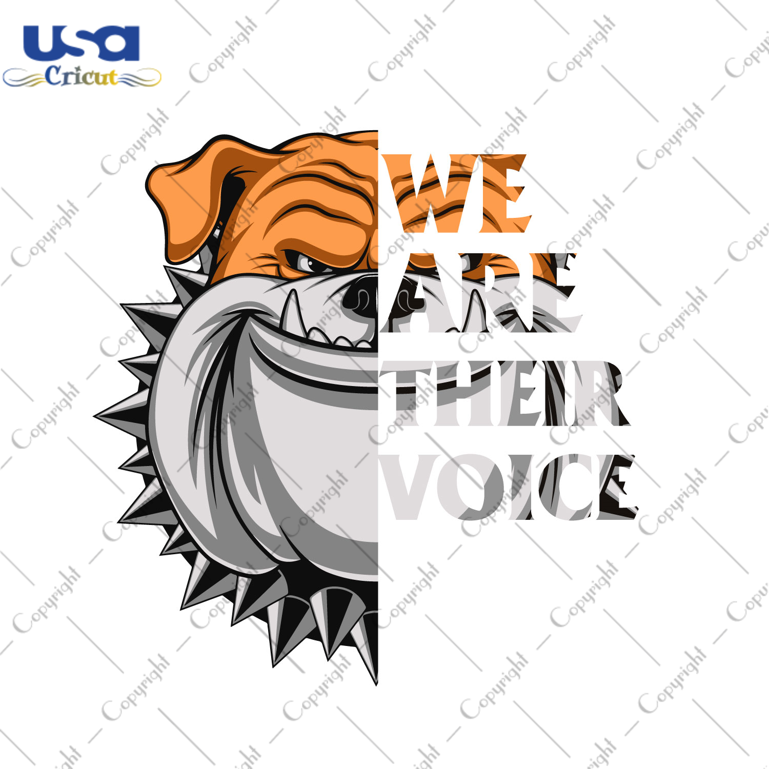 We Are Their Voice Bulldog Shirt Design Diy Crafts Svg Files For Cricut, Silhouette Sublimation Files - USA Cricut