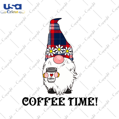 Coffee Gnome Buffalo Plaid Gift Diy Crafts Svg Files For Cricut, Silhouette Sublimation Files - USA Cricut