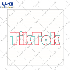 TikTok Sign Design Diy Crafts Svg Files For Cricut, Silhouette Sublimation Files