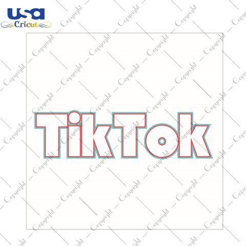 TikTok Sign Design Diy Crafts Svg Files For Cricut, Silhouette Sublimation Files