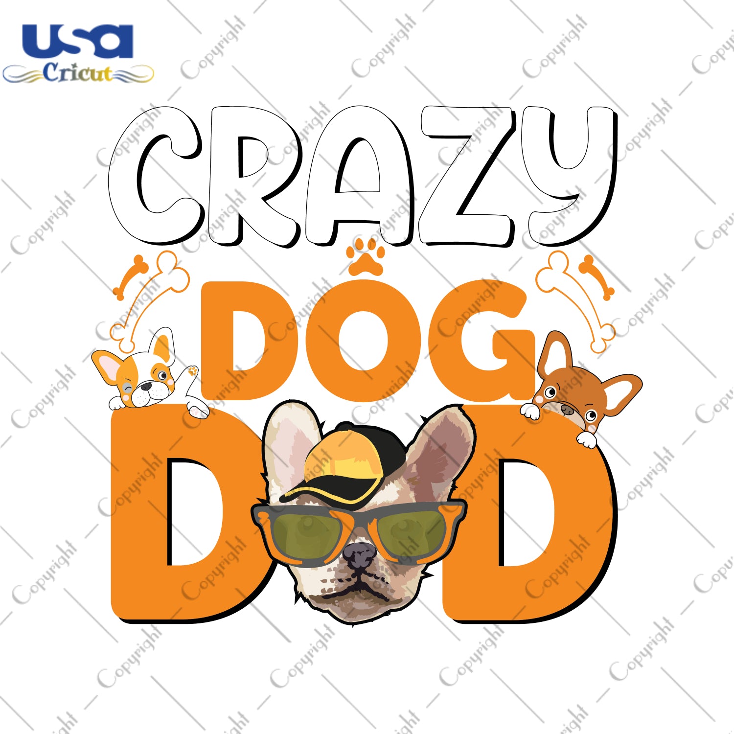 Crazy Dog Dad Trending Gifts, Shirt For Dad Svg File Diy Crafts Svg Files For Cricut, Silhouette Sublimation Files - USA Cricut