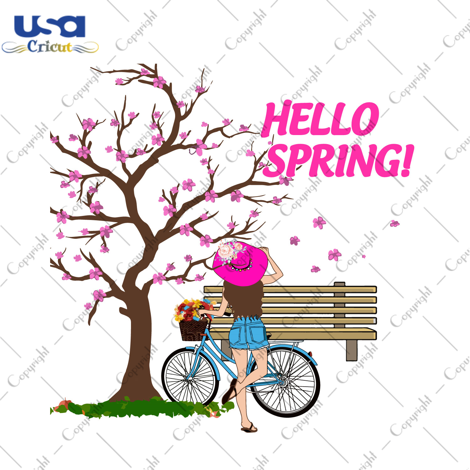 Hello Spring Diy Crafts Svg Files For Cricut, Silhouette Sublimation Files - USA Cricut