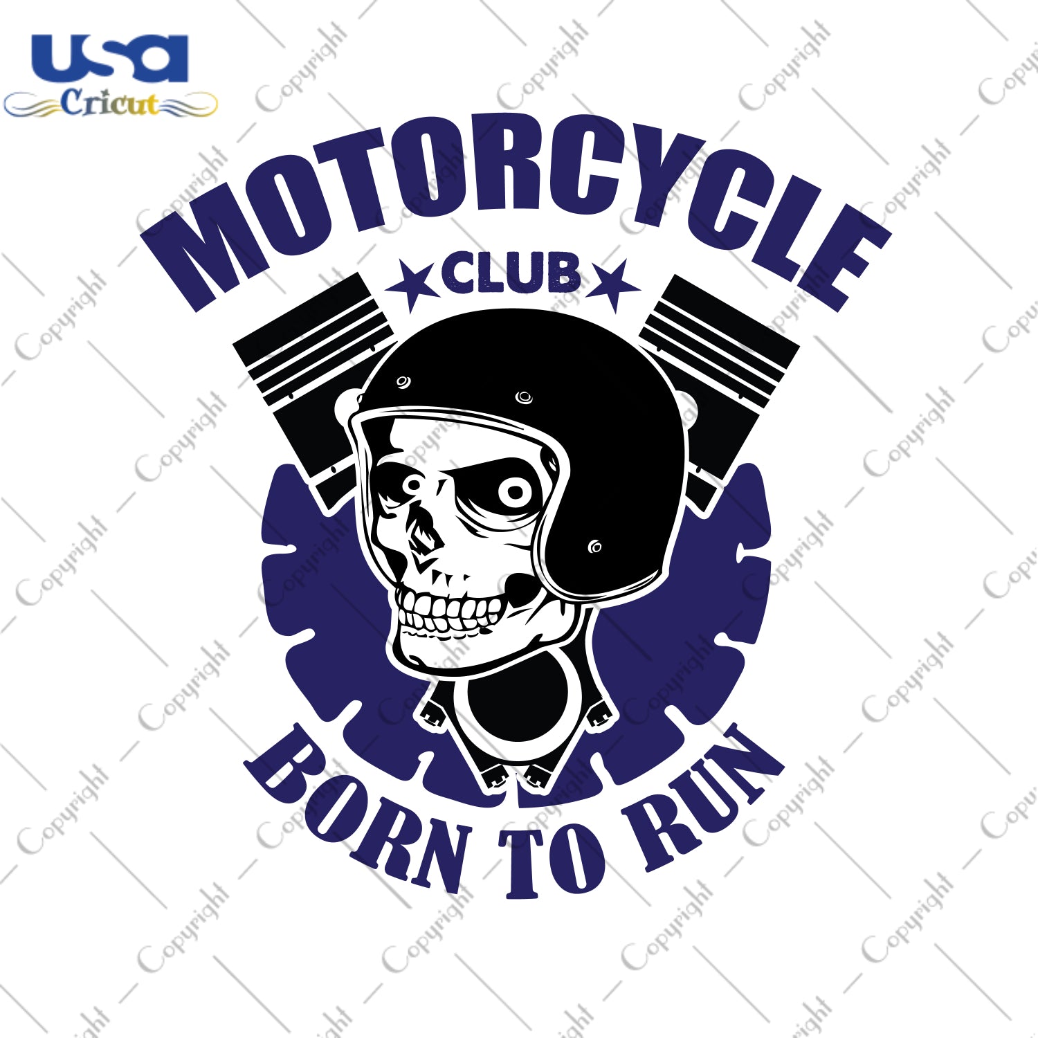 Motorcycle Club Born To Run Motorcycle Package Gifts, Skull Shirt Svg File Diy Crafts Svg Files For Cricut, Silhouette Sublimation Files - USA Cricut