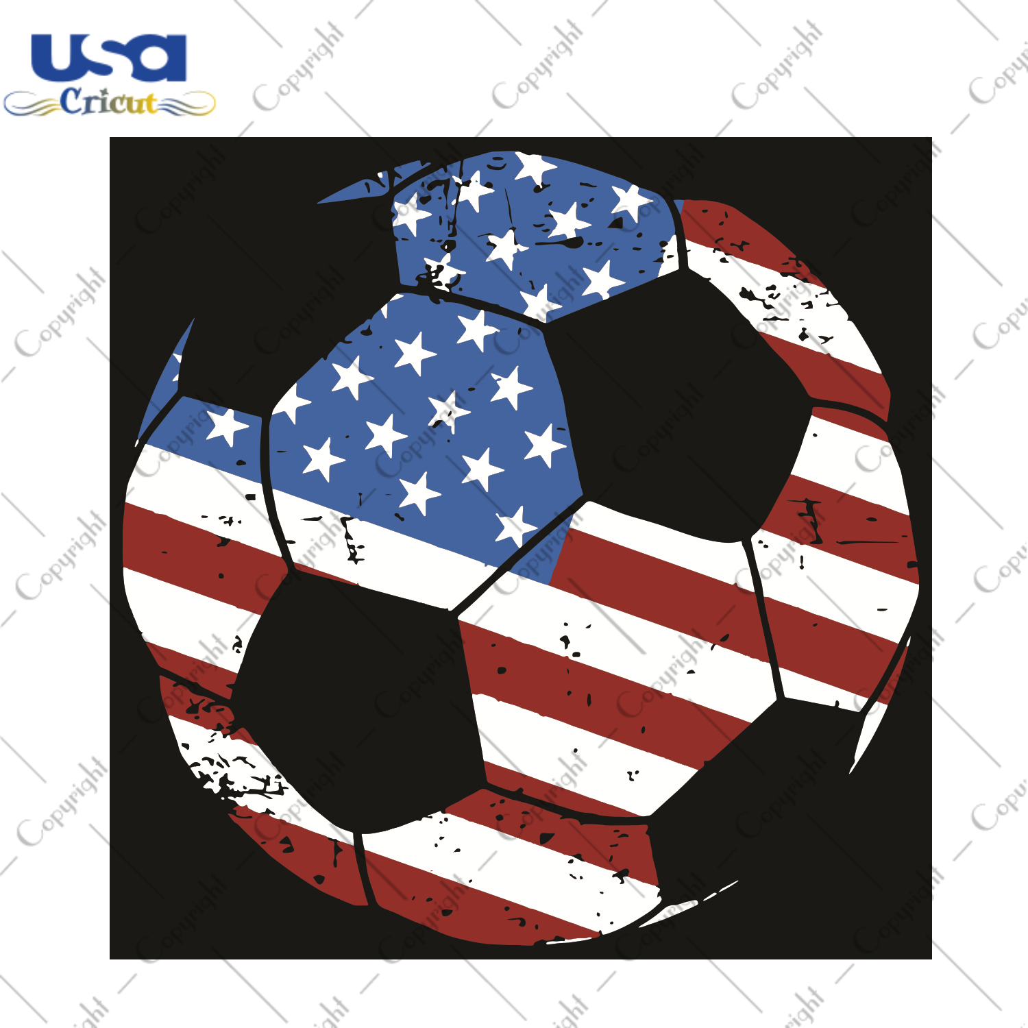 United States Soccer Ball Flag Sport Gift Diy Crafts Svg Files For Cricut, Silhouette Sublimation Files