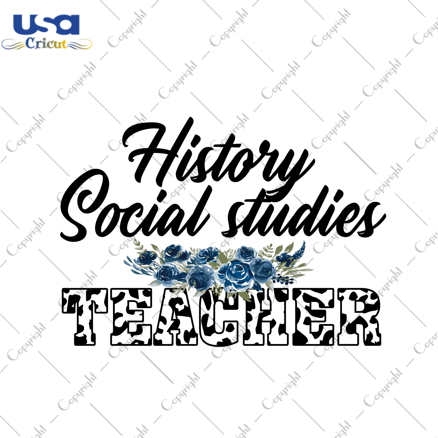 History Social Studies Teacher Leopard Pattern Diy Crafts Svg Files For Cricut, Silhouette Sublimation Files - USA Cricut