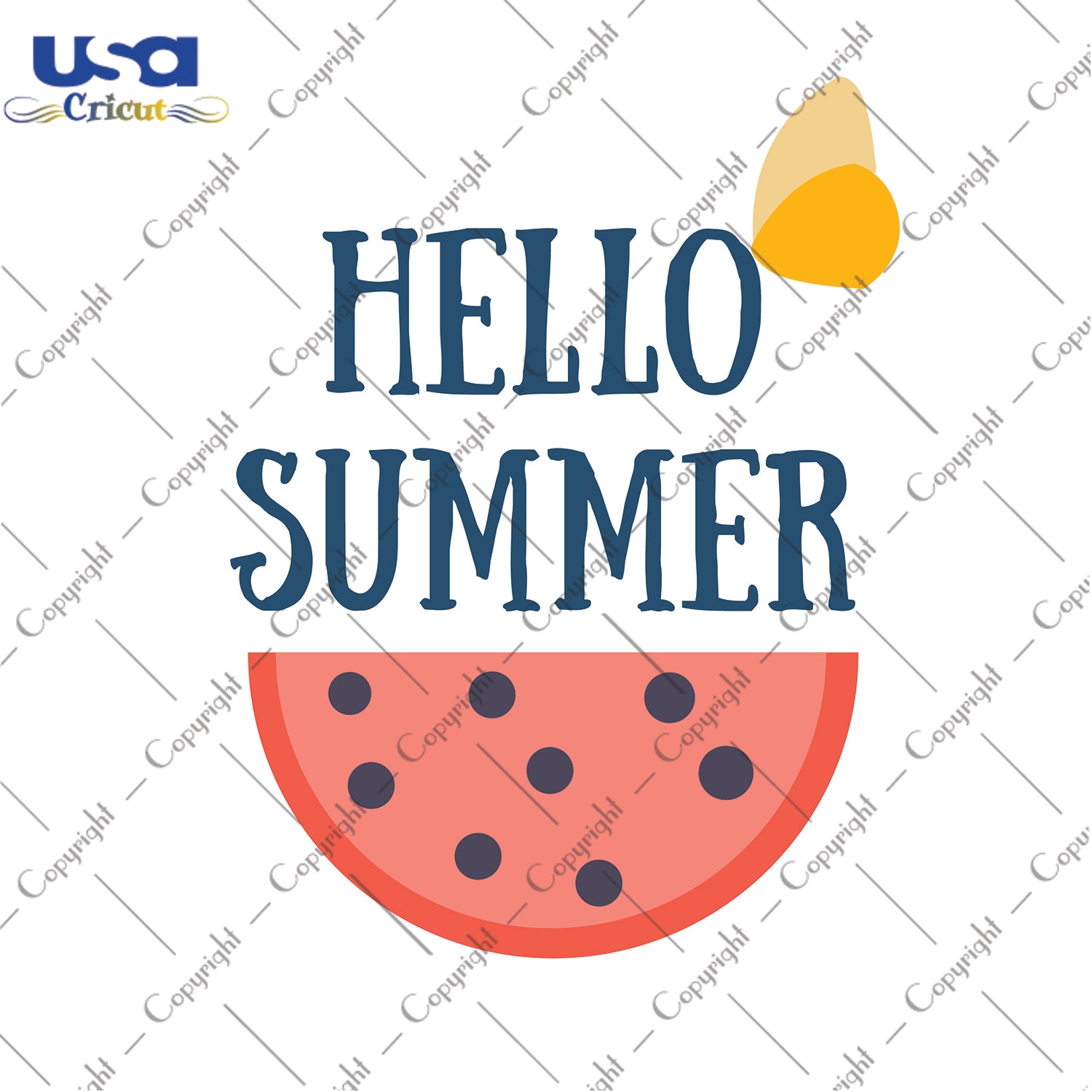 Hello Summer Svg, Trending Svg, Watermelon Svg, Diy Crafts SVG Files For Cricut Instant Download File - USA Cricut