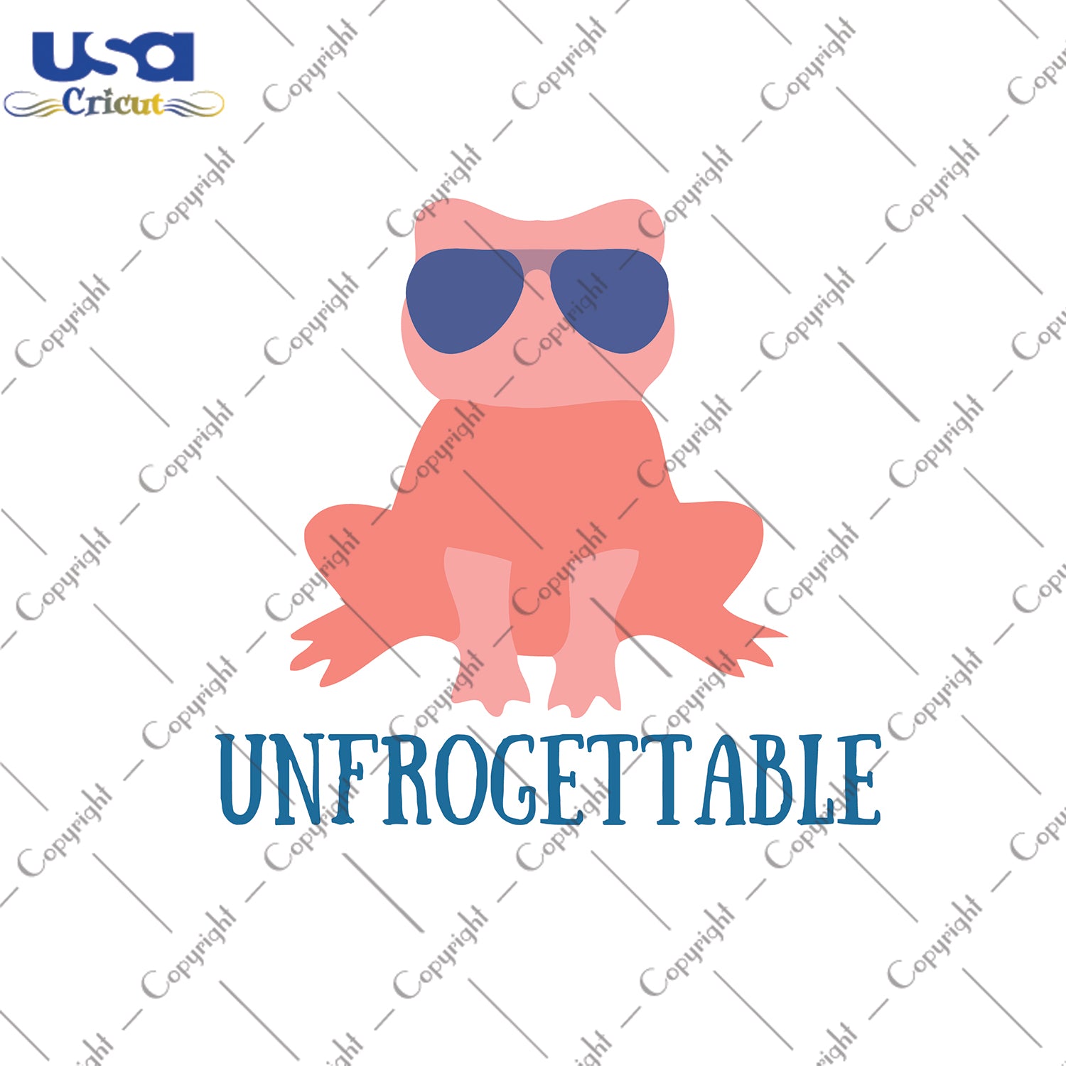 Unfrogettable Svg, Trending Svg, Frog Wearing Sunglasses, Hello Summer, Diy Crafts SVG Files For Cricut Instant Download File - USA Cricut