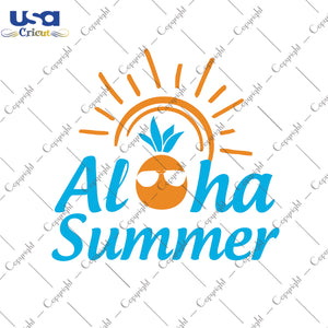 Aloha Summer Svg, Trending Svg, Hello Summer, Diy Crafts SVG Files For Cricut Instant Download File - USA Cricut