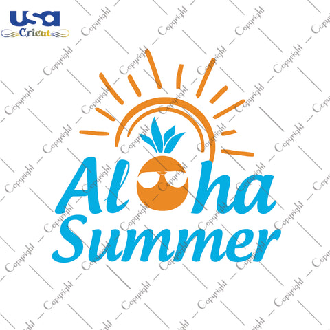 Aloha Summer Svg, Trending Svg, Hello Summer, Diy Crafts SVG Files For Cricut Instant Download File - USA Cricut