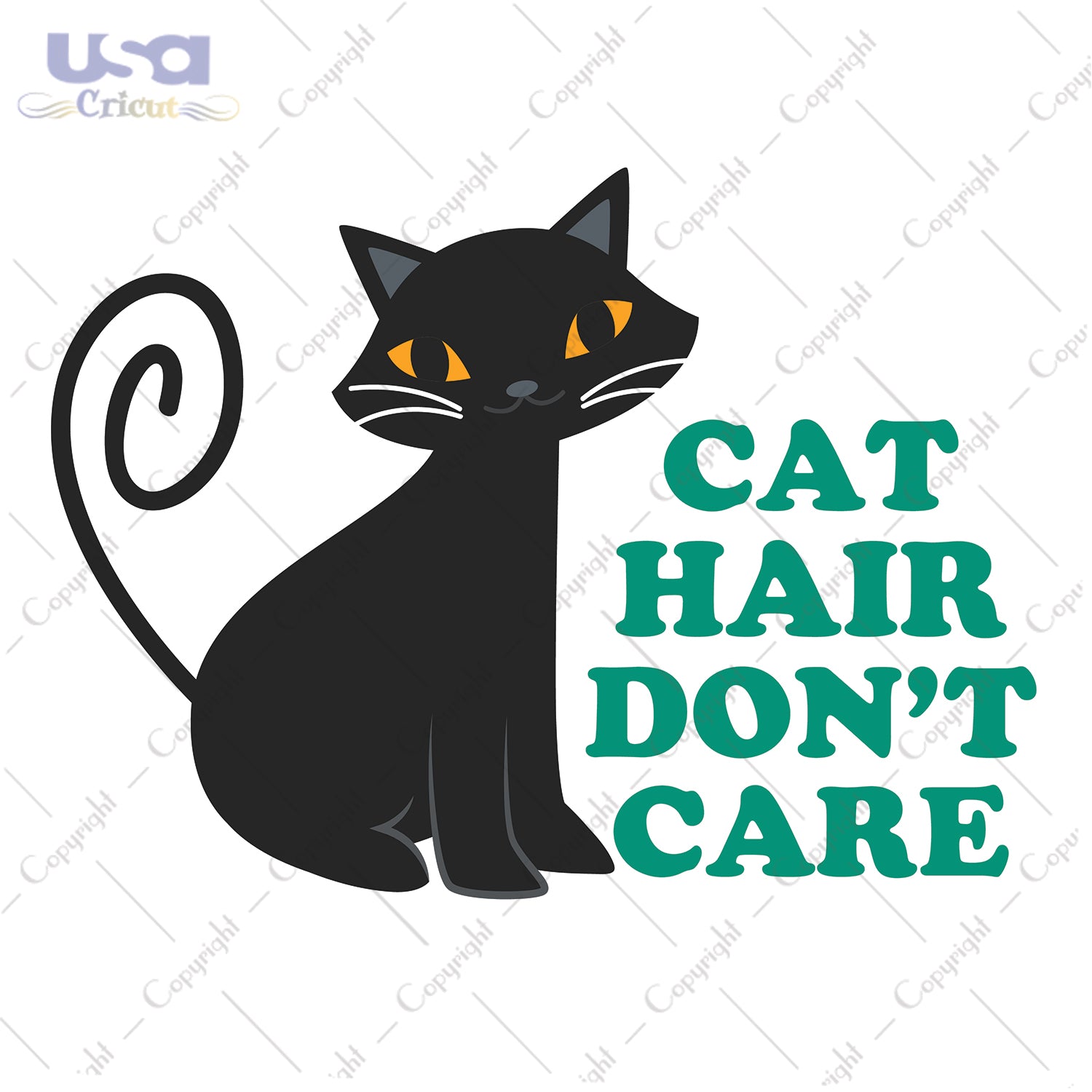 Cat Hair Don't Care Svg, Trending Svg, Cat Day Svg, Diy Crafts SVG Files For Cricut Instant Download File - USA Cricut