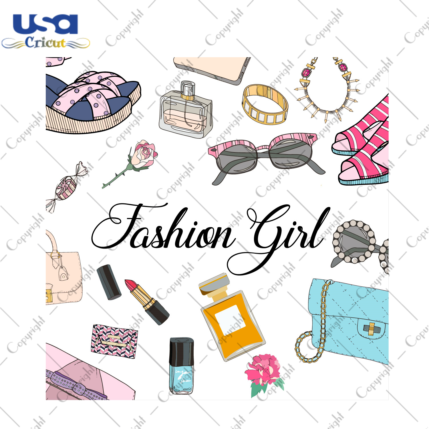 Fashion Girl Diy Crafts Svg Files For Cricut, Silhouette Sublimation Files - USA Cricut