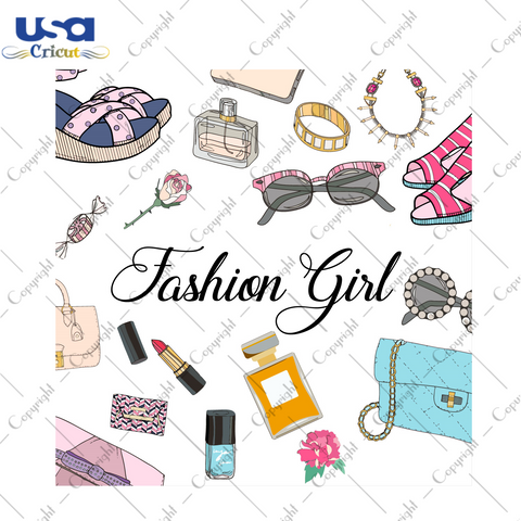 Fashion Girl Diy Crafts Svg Files For Cricut, Silhouette Sublimation Files - USA Cricut