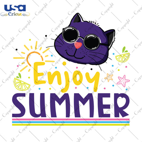 Enjoy Summer Gifts, Shirt For Summer Svg File Diy Crafts Svg Files For Cricut, Silhouette Sublimation Files - USA Cricut