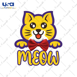 Meow Gifts, Shirt For Cat Lover Svg File Diy Crafts Svg Files For Cricut, Silhouette Sublimation Files - USA Cricut