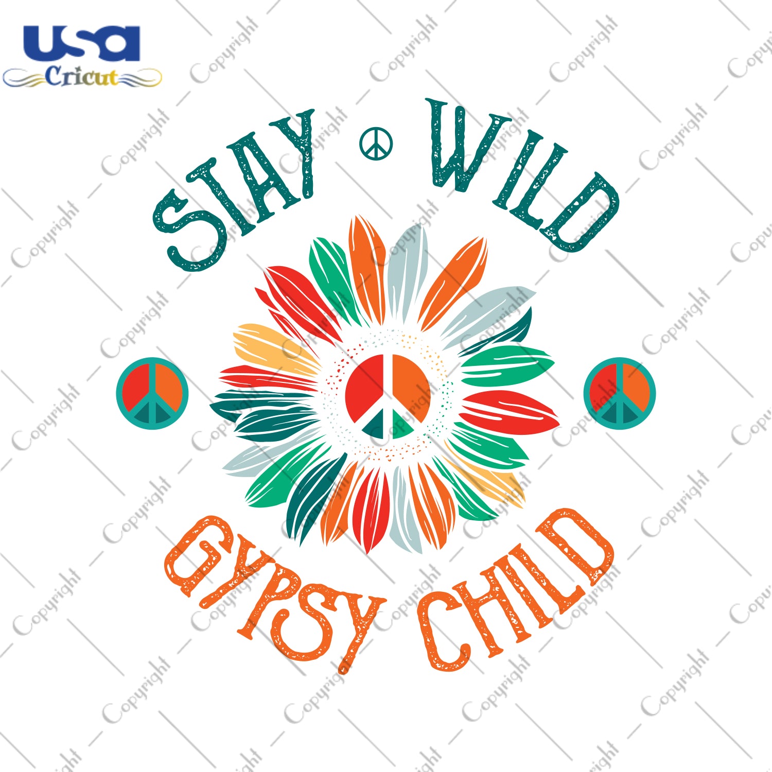 Stay Wild Gypsy Child Hippie Trending Gifts, Shirt For Hippie Svg File Diy Crafts Svg Files For Cricut, Silhouette Sublimation Files - USA Cricut