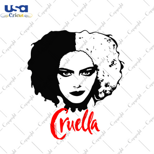 Cruella De Vil Cut File Diy Crafts Svg Files For Cricut, Silhouette Sublimation Files - USA Cricut