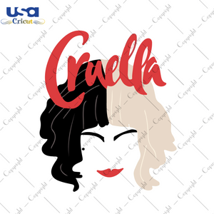 Cruella De Vil Face Shirt Diy Crafts Svg Files For Cricut, Silhouette Sublimation Files - USA Cricut