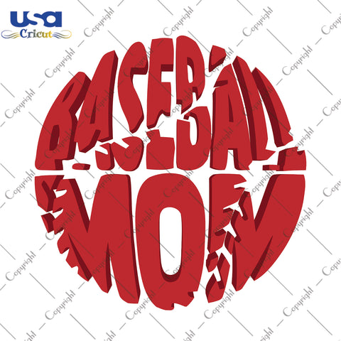 Baseball Mom Trending Game Day Gift, Shirt For Mom Svg File Diy Crafts Svg Files For Cricut, Silhouette Sublimation Files - USA Cricut