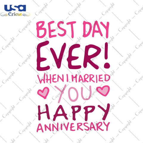 Happy Marriage Anniversary Gift Diy Crafts Svg Files For Cricut, Silhouette Sublimation Files - USA Cricut