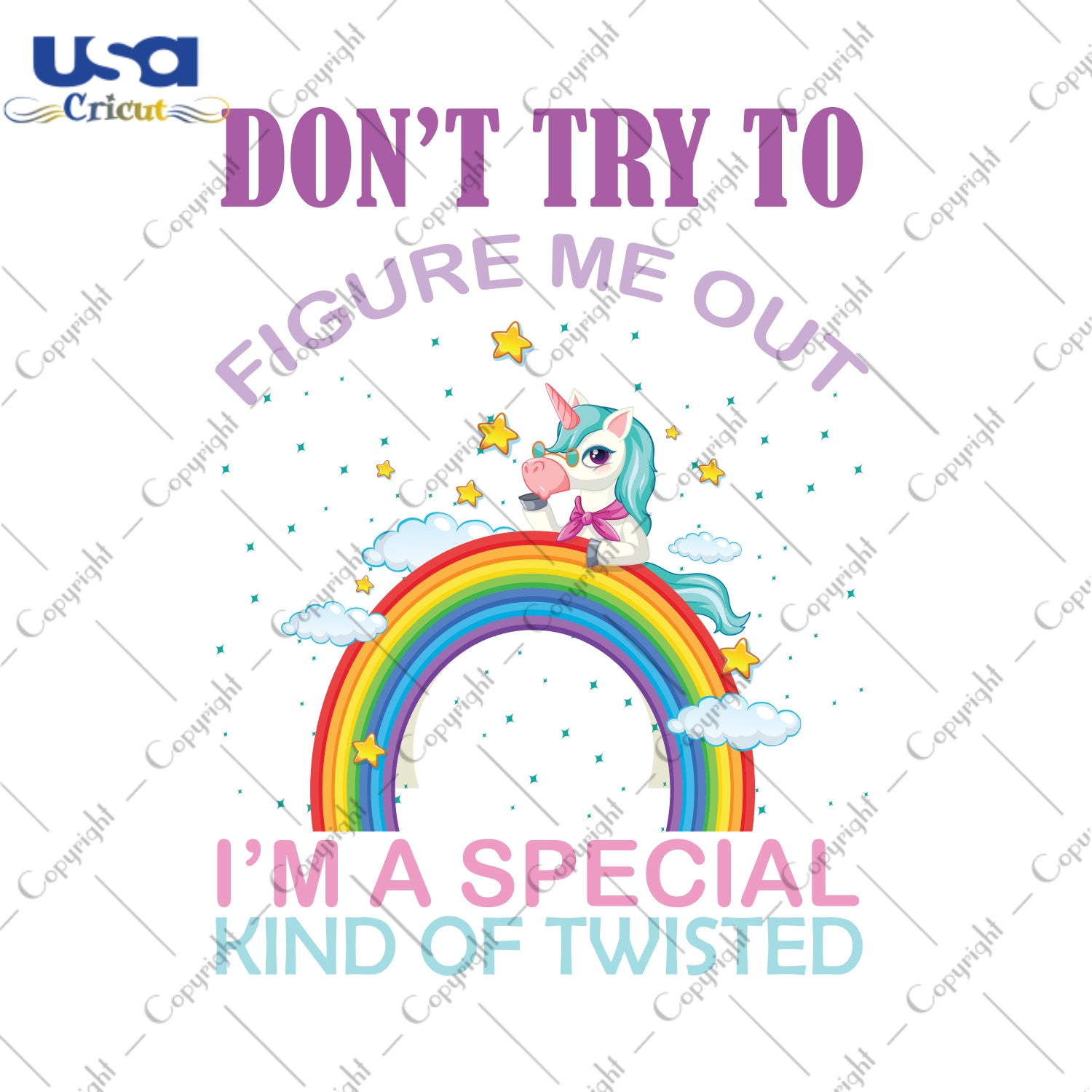 Don't Try To Figure Me Out I'm A Special Kind Of Twisted Gifts, Unicorn Shirt For Kids Svg File Diy Crafts Svg Files For Cricut, Silhouette Sublimation Files - USA Cricut