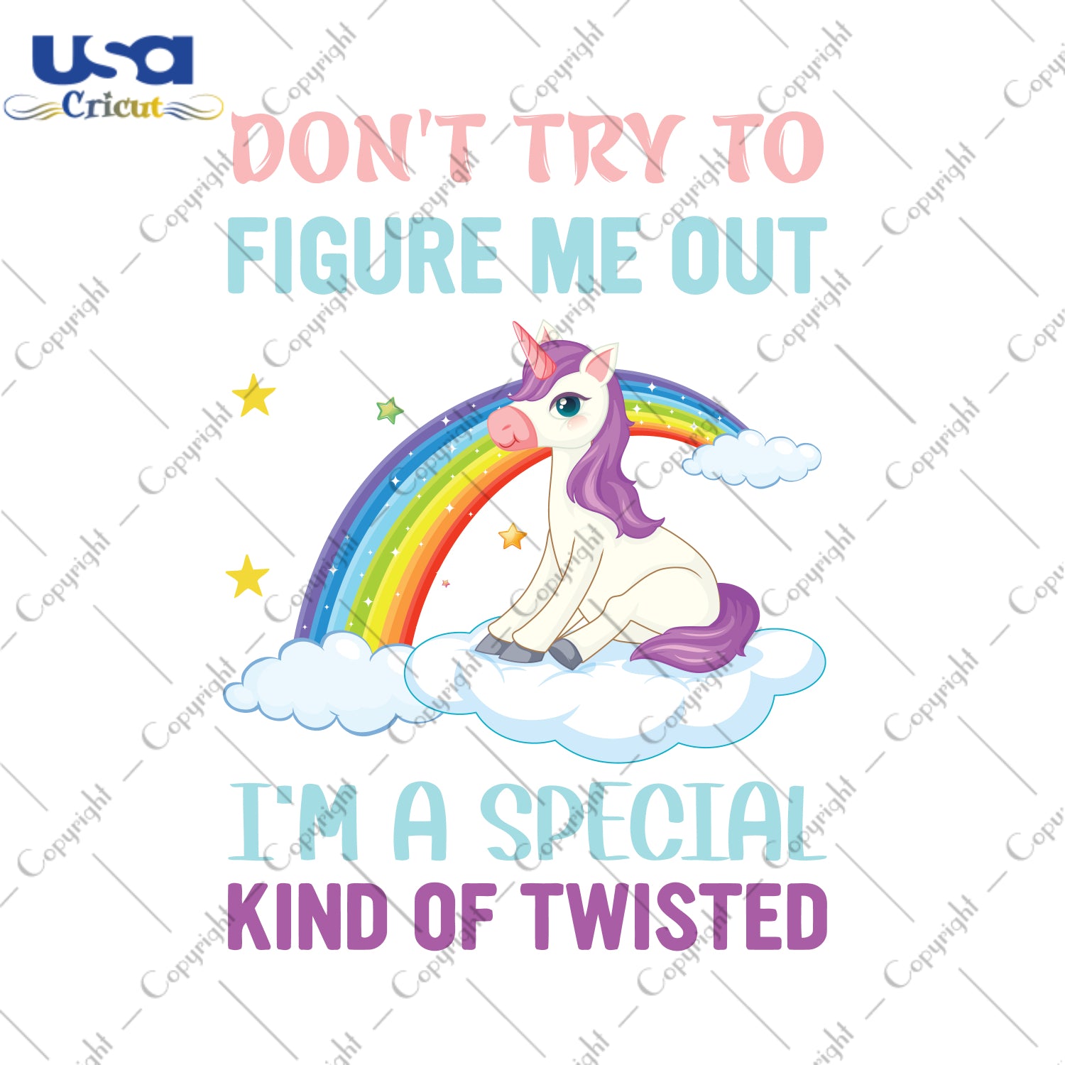 Don't Try To Figure Me Out I'm A Special Kind Of Twisted Gifts, Unicorn Shirt For Kids Svg File Diy Crafts Svg Files For Cricut, Silhouette Sublimation Files - USA Cricut