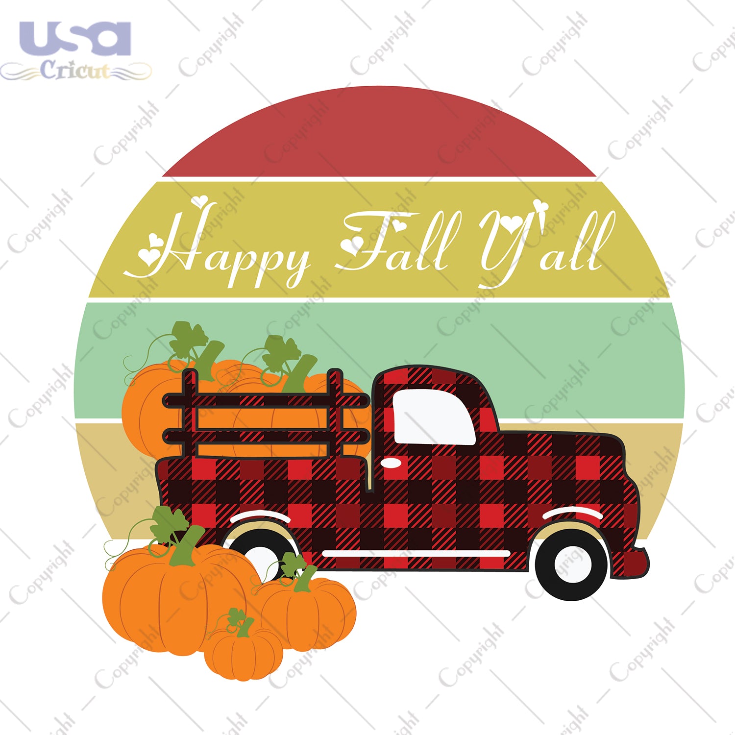 Happy Fall Y'all Trending Gifts, Shirt For Fall Svg File Diy Crafts Svg Files For Cricut, Silhouette Sublimation Files - USA Cricut