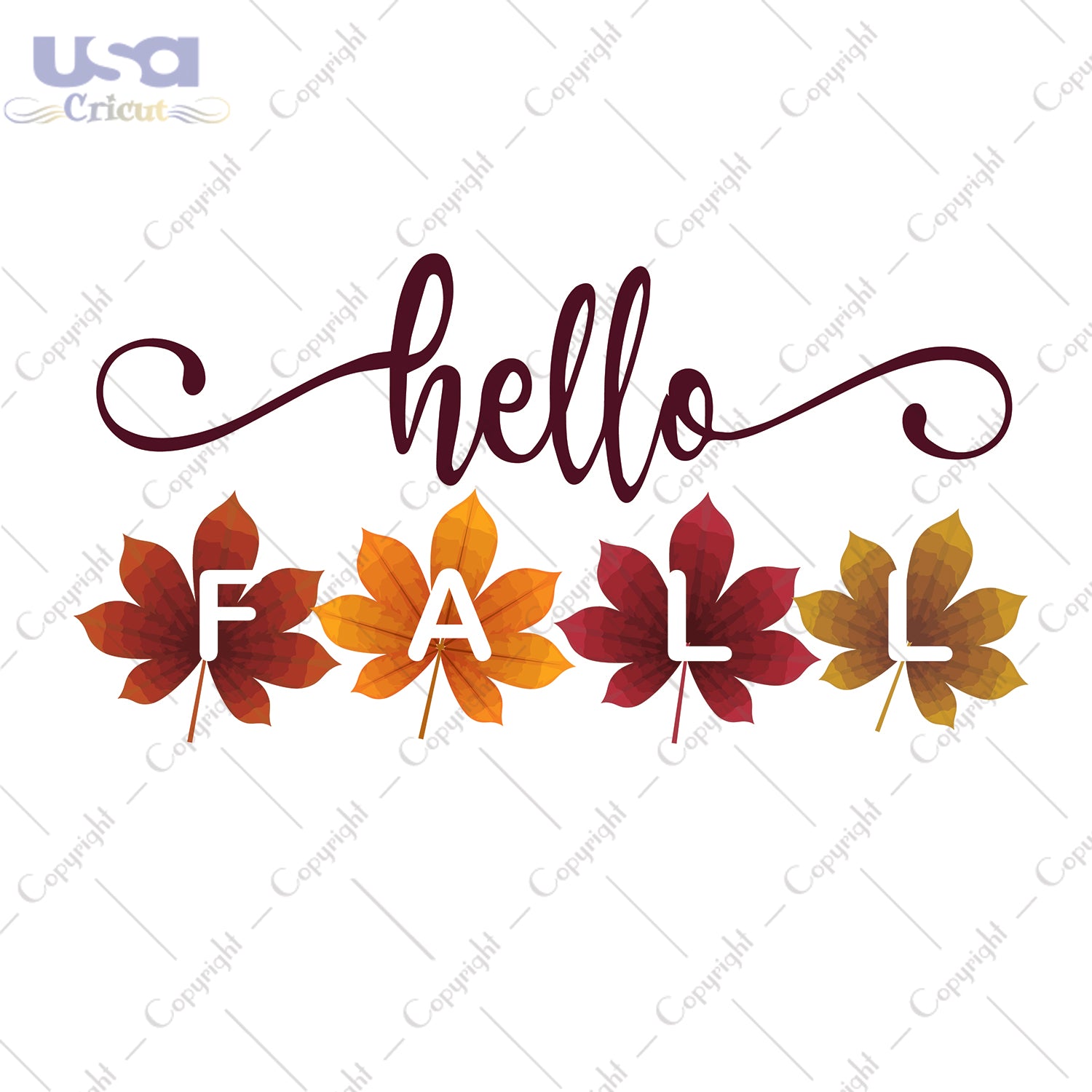 Hello Fall Trending Gifts, Shirt For Fall Svg File Diy Crafts Svg Files For Cricut, Silhouette Sublimation Files - USA Cricut