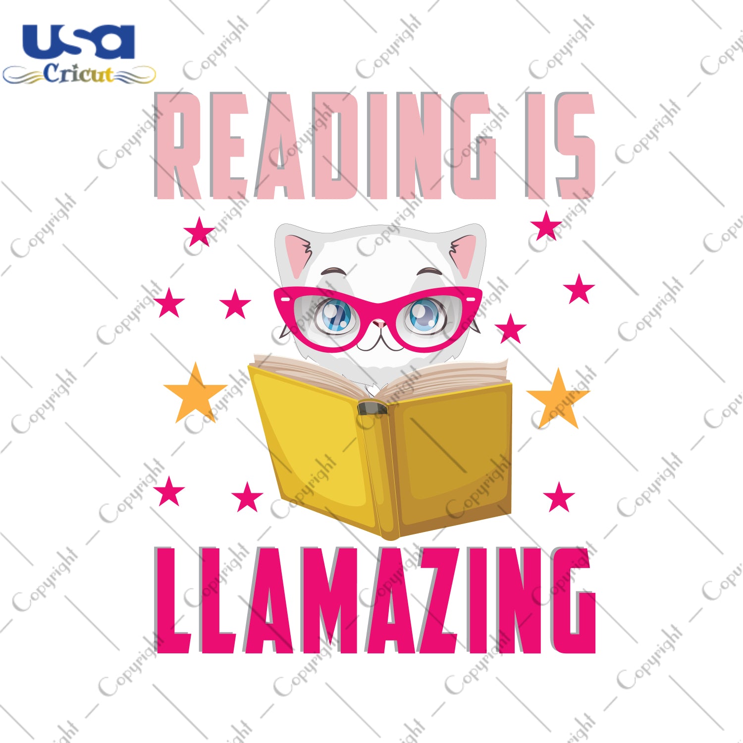 Reading Is Llamazing Gifts, Shirt For Cat Lover Svg File Diy Crafts Svg Files For Cricut, Silhouette Sublimation Files - USA Cricut