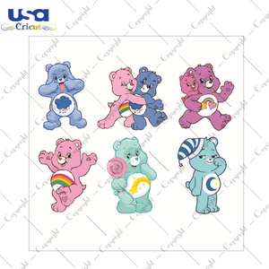 Care Bears Silhouette SVG Bundle Diy Crafts Svg Files For Cricut, Silhouette Sublimation Files