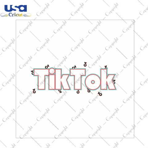 TikTok Sign Gift Diy Crafts Svg Files For Cricut, Silhouette Sublimation Files