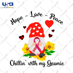 Breast Cancer Gnomie Gift Diy Crafts Svg Files For Cricut, Silhouette Sublimation Files - USA Cricut